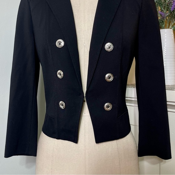 White House Black Market Ponte Blazer Jacket Size 0 XS - Picture 6 of 12